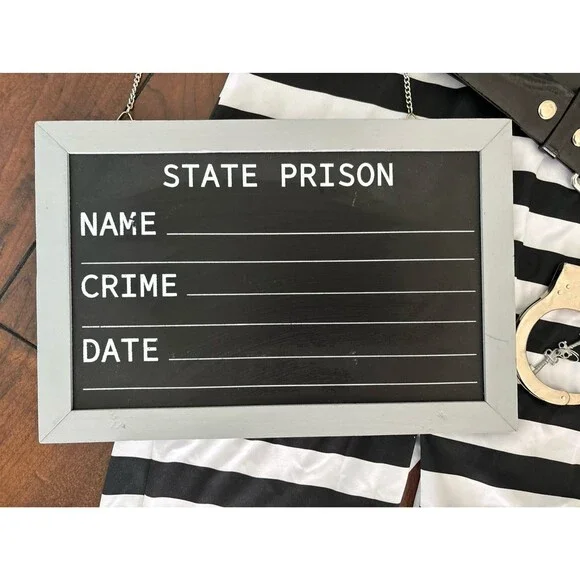 Spirit Halloween Lock-Me-Up Costume Sexy Jailbird Adult M Halloween Party - Picture 8 of 12